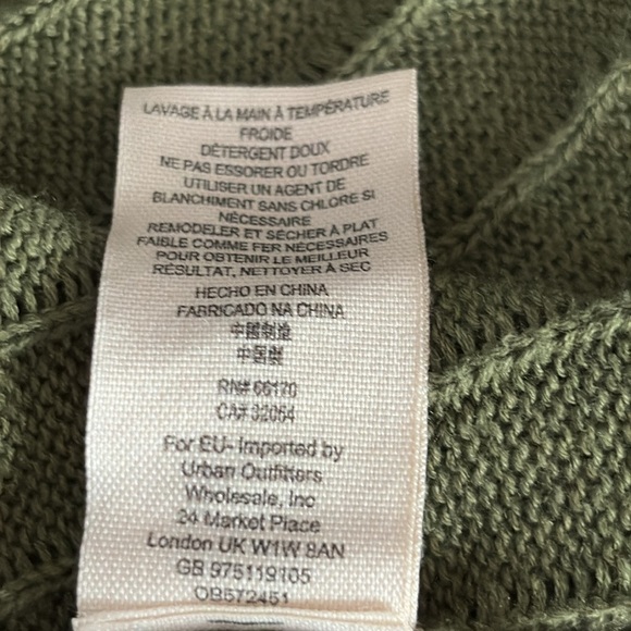 Free People Ribby Rib Open Front Long Line Cardigan in Moss - Size Small - Picture 7 of 7